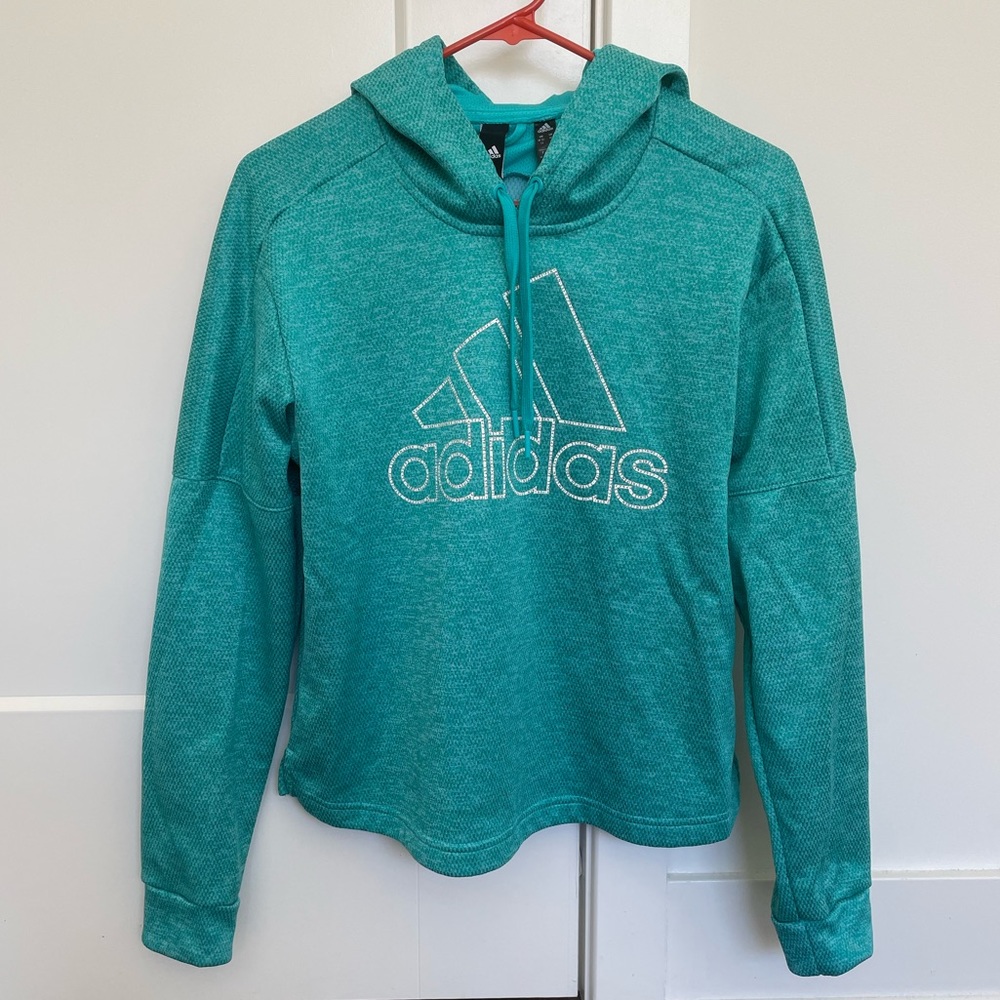 Adidas Teal/Green BOS Pullover Hoodie